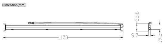 12 Volt Dc Led Tube Lighting 3000K 4000K CCT For Indoor Home Hotel