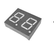 Dual Digits Multi Segment LED Display 0.36 Inch Common Cathode