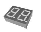 THT  0.56 inch LED dual-digit 7-segment diplay