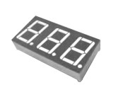 0.56" 3 Digit Seven Segment Display Grey Surface Color For Digital Clock
