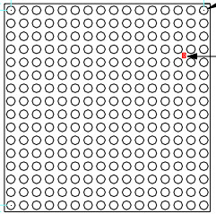 40mm Height 16x16 Led Dot Matrix Black Surface For Digital Clock Toys