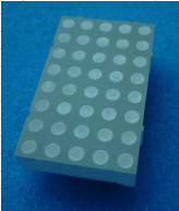 1.3" LED Dot Matrix Display 5X7 With THT Through Hole Technology Mounting